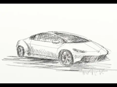 Phác Họa Xe Ô Tô Là Bước Đầu Tiên Trong Quy Trình Thiết Kế Xe Hơi