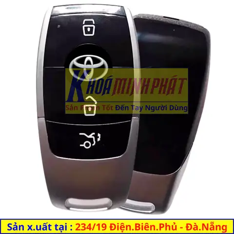 Làm Chìa Khoá Smartkey Xe Ô Tô Mẫu V2 Toyota Innova, Fortuner, Vios, Yaris, Hilux, Corolla Atis Tại Đà Nẵng