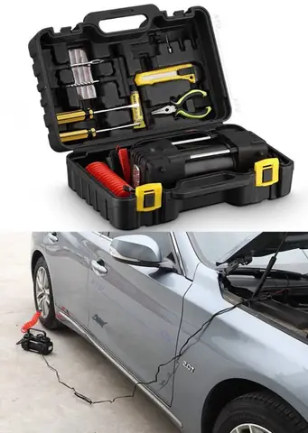 Máy Bơm Lốp Xe Ô Tô Lifepro L602-ac Đen Máy Bơm Lốp Xe Ô Tô Lifepro L602-ac Đen