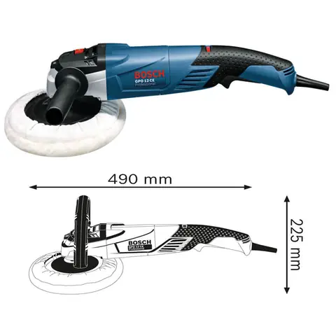 Thiết Kế Thông Minh Máy Đánh Bóng Bosch Gpo 12 Ce