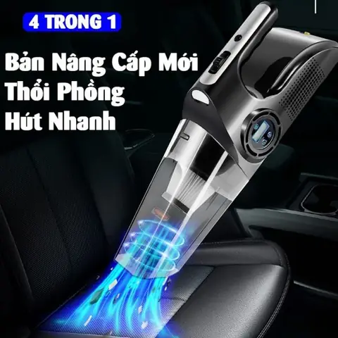Máy Hút Bụi Bơm Hơi Ô Tô Đa Năng 4 Trong 1
