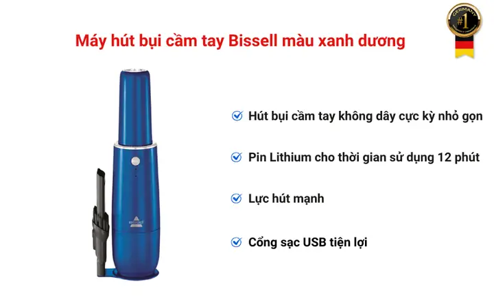 Máy Hút Bụi Xe Ô Tô Xanh Dương