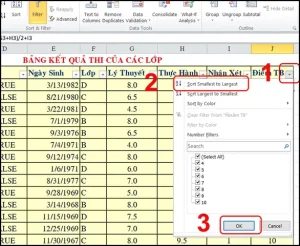 Sắp Xếp Dữ Liệu Cơ Bản (một Cột)