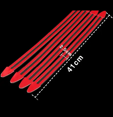 Bộ 4 Nẹp Cho Cạnh Xe, Đầu Xe Và Đuôi Xe Cho Ô Tô Giúp Bảo Vệ Chống Xước Và Chống Va Chạm Cho Xe Ô Tô