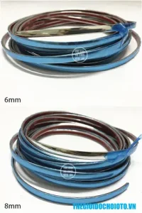 Cuộn Nẹp Dán Viền Xe Ô Tô, Dán Viền Inox Ô Tô