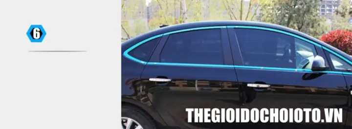 Cuộn Nẹp Dán Viền Xe Ô Tô, Dán Viền Inox Ô Tô