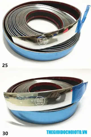 Cuộn Nẹp Dán Viền Xe Ô Tô, Dán Viền Inox Ô Tô