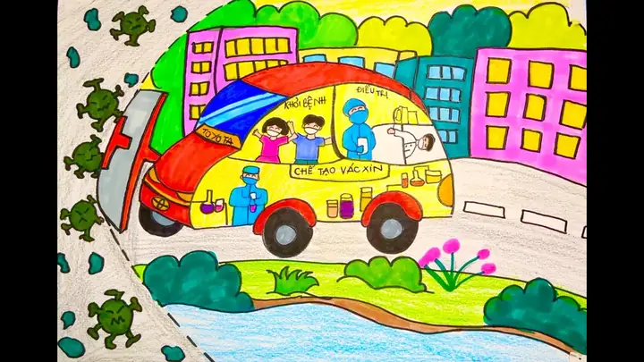 Những Bức Tranh Về Chiếc Xe Ô Tô Mơ Ước Đầy Cảm Hứng