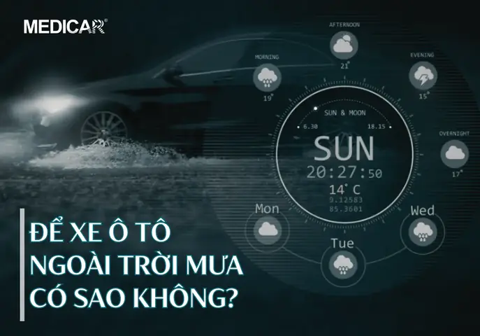 Để Xe Ô Tô Ngoài Trời Mưa Có Sao Không