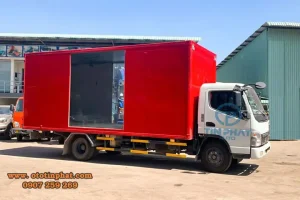 Xe Ch​​​​​ở Xe Ô Tô Sàn Trượt Isuzuthùng Kín Cánh Dơi