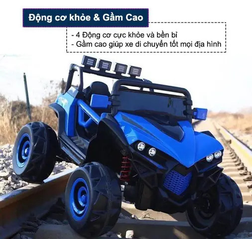 Xe Ô Tô Điện Trẻ Em Địa Hình Trọng Tải Lớn Bbt-3388 - Siêu Khỏe, Siêu Ngầu