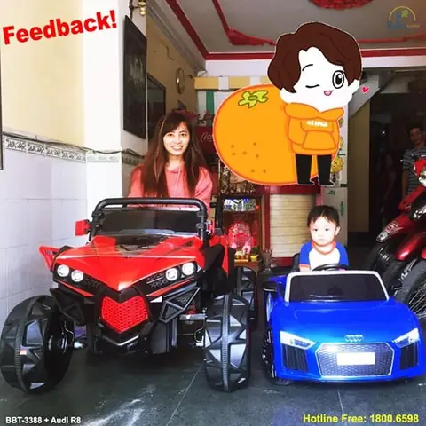 Xe Ô Tô Điện Trẻ Em Địa Hình Trọng Tải Lớn Bbt-3388 - Siêu Khỏe, Siêu Ngầu