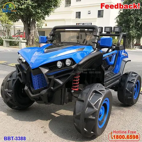 Xe Ô Tô Điện Trẻ Em Địa Hình Trọng Tải Lớn Bbt-3388 - Siêu Khỏe, Siêu Ngầu