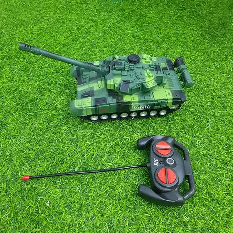 Đồ Chơi Xe Tăng Điều Khiển (xanh - Vàng)