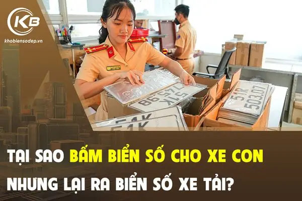 Người Dân Bất Ngờ Khi Bấm Biển Số Xe Con Nhưng Lại Ra Biển Số Xe Tải, Nguyên Nhân Do Đâu?
