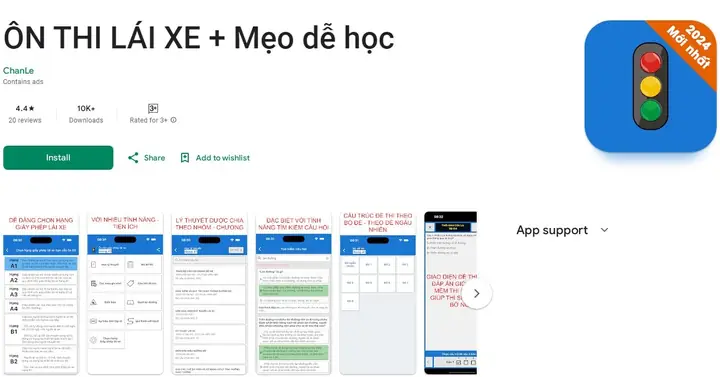 App Ôn Thi Lái Xe + Mẹo Dễ Học