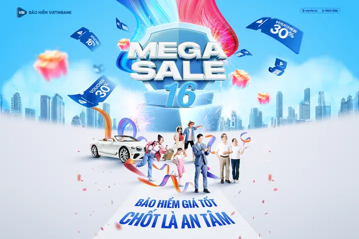 Vbi Mở Đại Tiệc Megasale: Giảm Tới 30% Các Sản Phẩm Bảo Hiểm
