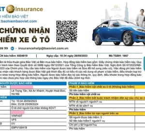 Phí Bảo Hiểm Xe Ô Tô Của Bảo Việt Là Bao Nhiêu Và Cách Tính?