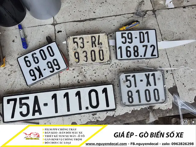 Báº£ng Giã¡ Ã©p Biá»n Sá» Xe Mã¡y, Xe Ã´ Tã´ Cá»±c Ráº»