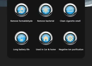 Máy Lọc Không Khí Di Động Mini Chính Hãng Hubbtronix Hubbsmart P02