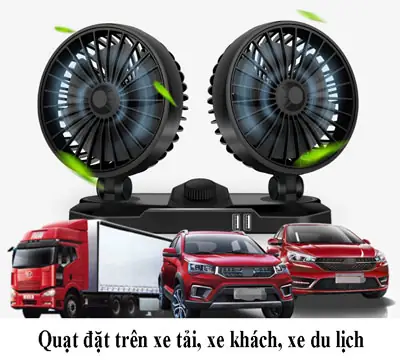 Đặc Tính Và Các Ưu Điểm Nổi Bật Của Quạt Đôi Mini Trên Ô Tô