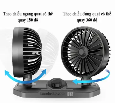 Đặc Tính Và Các Ưu Điểm Nổi Bật Của Quạt Đôi Mini Trên Ô Tô
