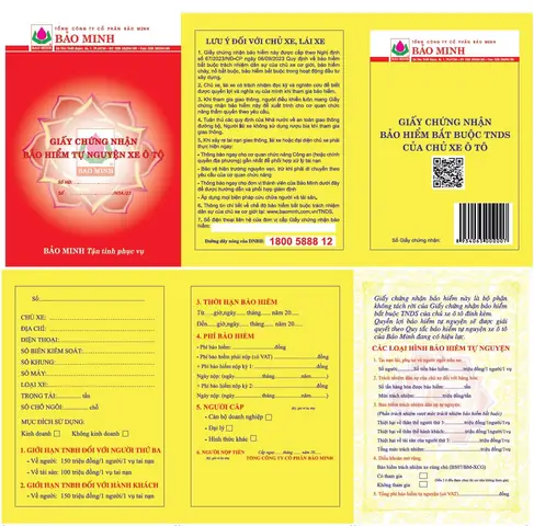 Quy Tắc Bảo Hiểm Xe Ô Tô Bảo Minh Đầy Đủ