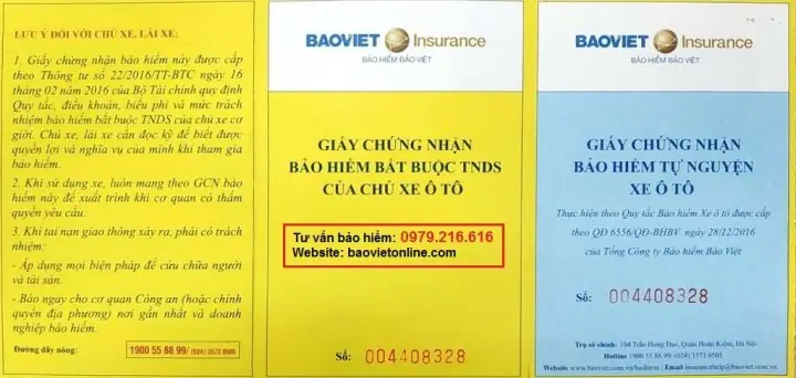 Bảo Hiểm Vật Chất Xe Ô Tô (bảo Hiểm Tự Nguyện)