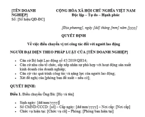 Quyết Định Điều Chuyển Xe Ô Tô: Hướng Dẫn Pháp Lý & Quy Trình Chi Tiết