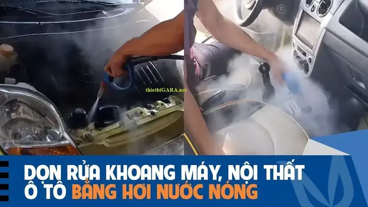Máy Dọn Nội Thất Rửa Xe Bằng Hơi Nước Nóng Hàn Quốc
