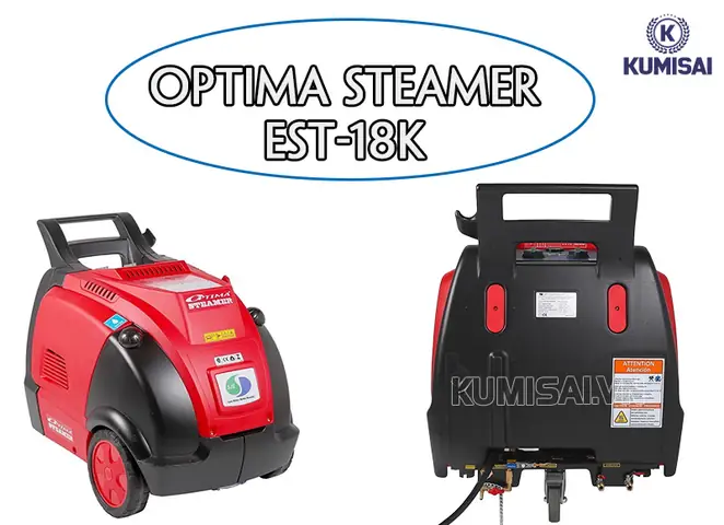 Máy Rửa Xe Hơi Nước Nóng Optima Steamer Est-18k