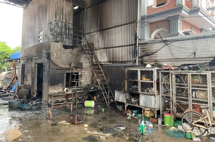 Thông Tin Về Vụ Cháy Kho Chứa Vật Dụng Của Gara Rửa Xe Ô Tô Tại Thôn Trung Sơn, Xã Ngũ Lão, Huyện Thủy Nguyên