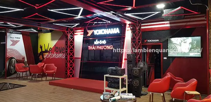 Mô Tả Bản Chất Công Việc Thi Công Showroom Tại Gara Ô Tô Này