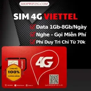 Sim 4g Viettel 5gb/ngày - Trọn Gói 12 Tháng