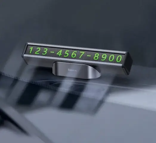 Bảng Số Điện Thoại Gắn Taplo Ô Tô Bộ Số Nam Châm