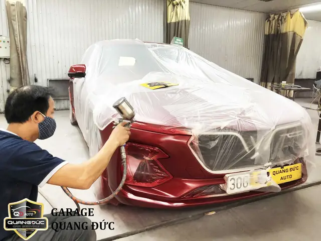 Địa Chỉ Sơn Nhanh Xe Ô Tô Uy Tín Tại Hà Nội - Garage Quang Đức - Hà Nội