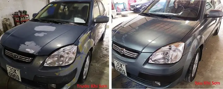 Một Số Hình Ảnh Sơn Xe Ô Tô Thực Tế Tại Xưởng Dịch Vụ Của Chúng Tôi