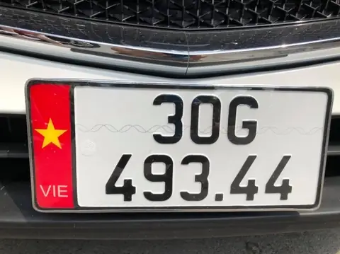 Phôi Ép Biển Số Ô Tô Vuông Có Cờ
