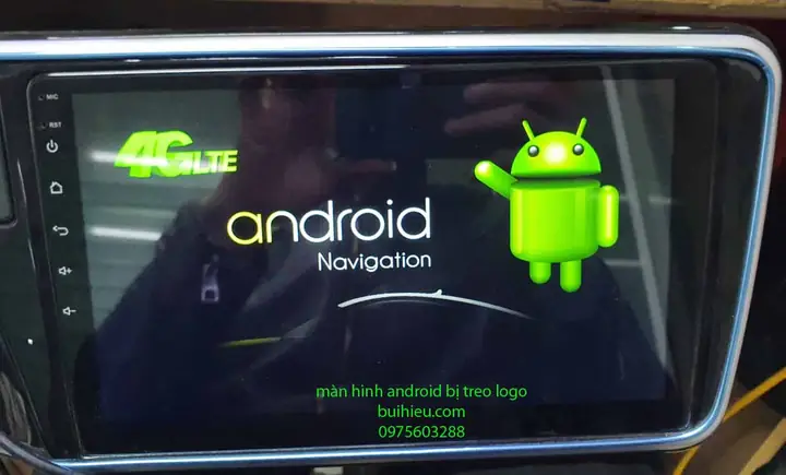 Màn Hình Android Ô Tô Treo Logo, Bị Đơ