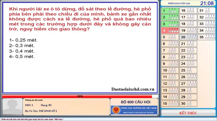 Tải Phần Mềm Thi Lý Thuyết Lái Xe B1