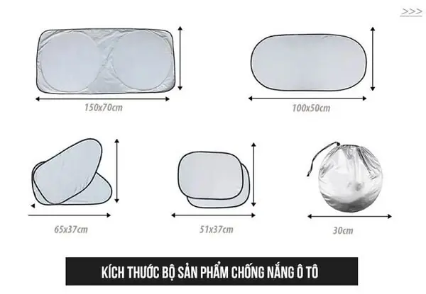 Thông Số Sản Phẩm Bộ Tấm Chắn Nắng: