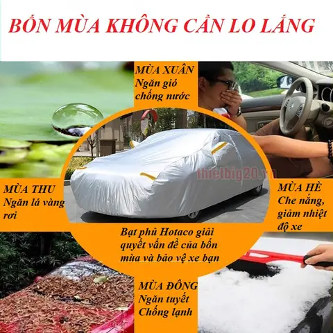 Bạt Xe Hơi Bất Chấp Bốn Mùa Khí Hậu