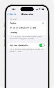 Tự Động Bật Chế Độ Tập Trung Lái Xe