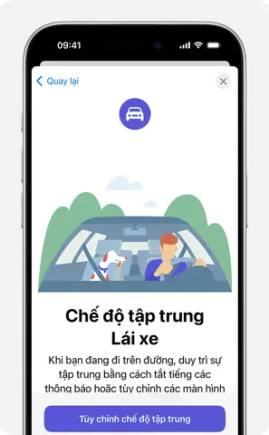Thiết Lập Chế Độ Tập Trung Lái Xe
