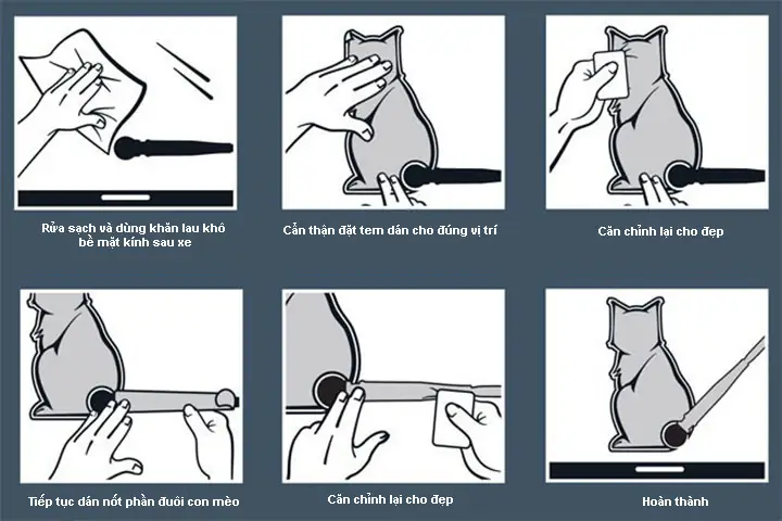 Tem Dán Phía Sau Xe Ô Tô