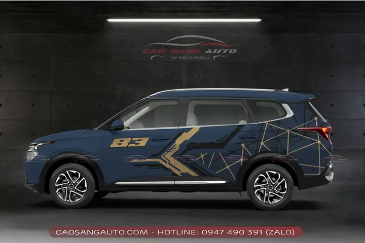 Cao Sang Auto Giới Thiệu Đến Quý Khách Hàng Trăm Mẫu Decal Tem Trùm, Tem Rời Xe Suv 7 Chỗ Đẹp