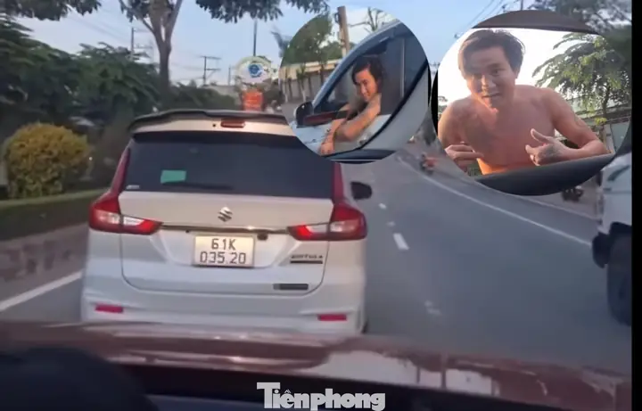 Xe Ô Tô Lạng Lách Trên Đường Và Tài Xế Gây Sự Khi Phát Hiện Có Người Dùng Điện Thoại Ghi Hình.