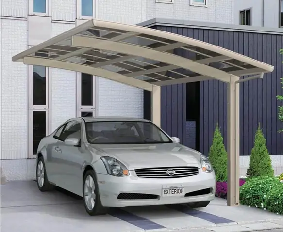 Mẫu Nhà Để Xe Ô Tô Ngoài Trời Đẹp