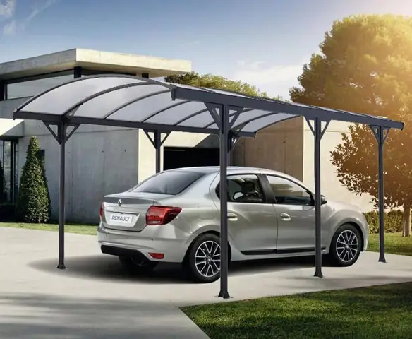 Mẫu Nhà Để Xe Ô Tô Ngoài Trời Đẹp