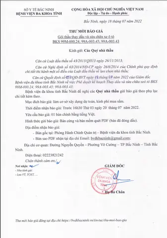 Cách Viết Thư Báo Giá Xe Ô Tô Chuyên Nghiệp